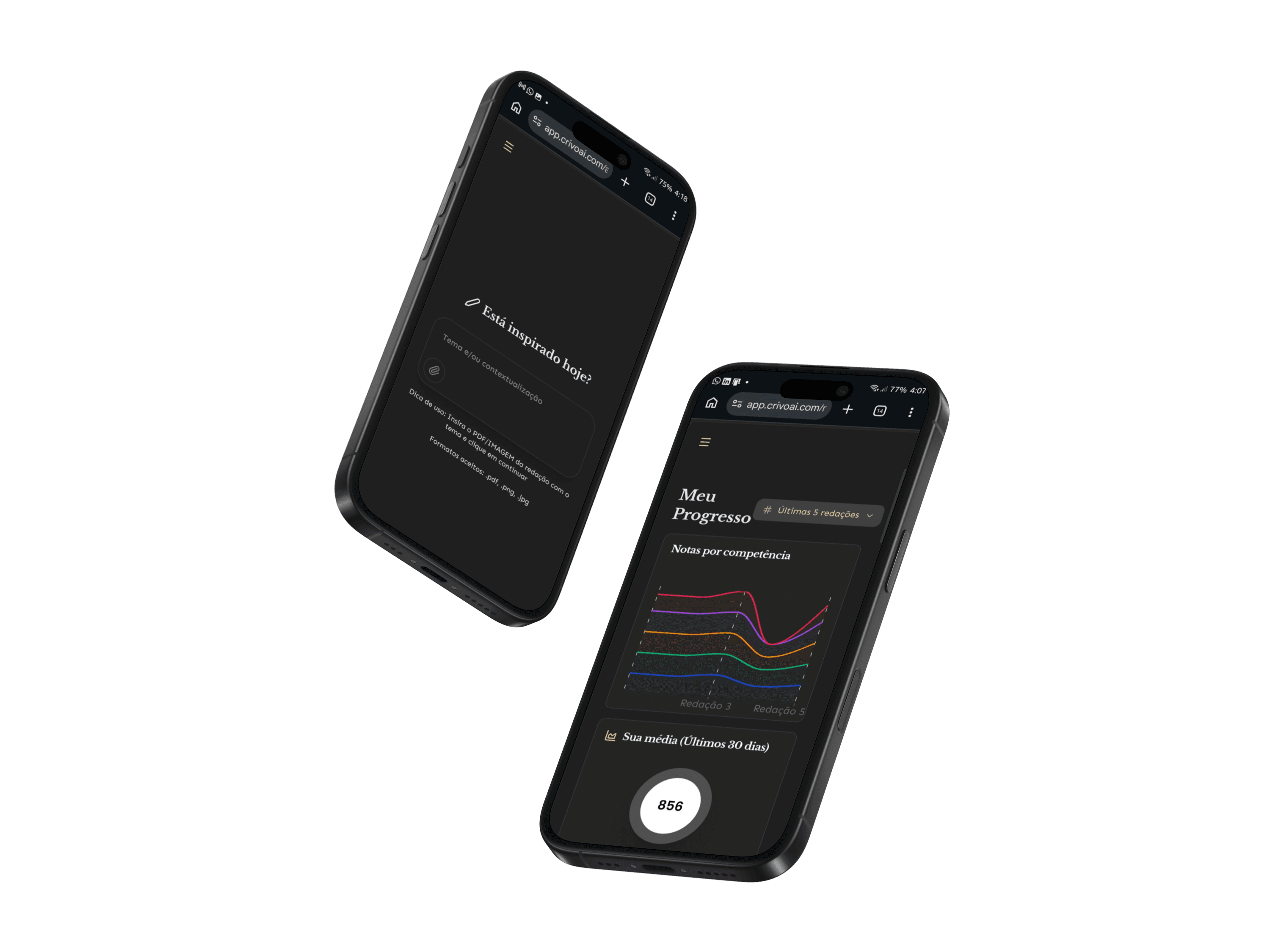 Mockup da aplicação